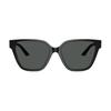 Versace Rhinestone Decoration On Temples Acetate Metal Irregular Sunglasses Women's Black 12146071 O4471B-OGB18756_ONUL-black 56