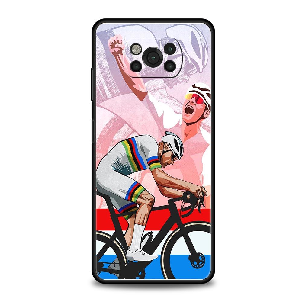 

Mountain Bike Cycling art Phone Case For For Xiaomi Poco X6 X5 Pro X4 X3 NFC F5 Pro F4 F3 GT M5 M4 Pro 5G M3 C51 C50 C55 Cover Poco X3 Pro