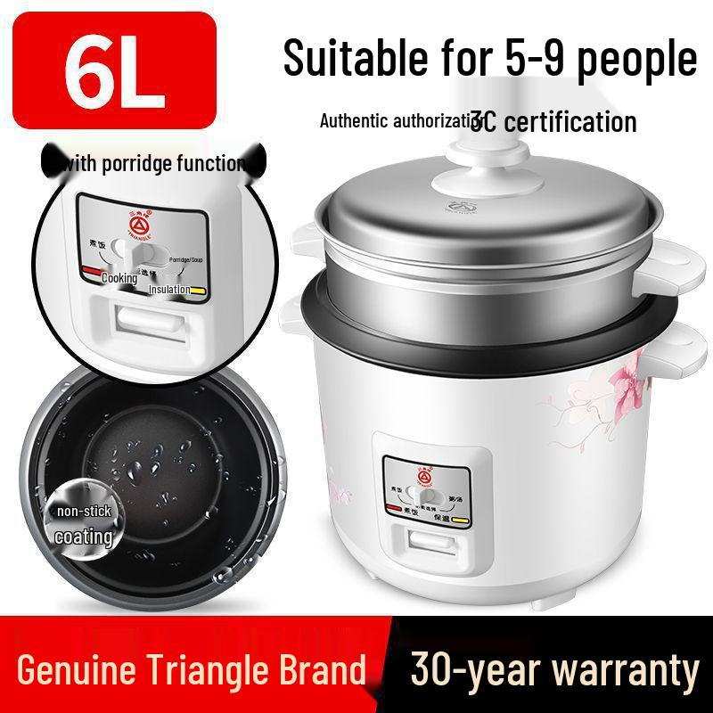 Triangle Rice Cooker: Mini Multi-Function Pot for Steaming & Cooking