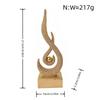 Modern Abstract Resin Desktop Ornament Flame Play Pearl Sculpture Office Living Room Bar Entryway Decor