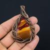 Beautiful Mookaite Gemstone Copper Wire Wrap Handmade Pendant Jewelry For Gift