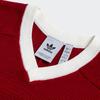 Adidas Originals Blokecore Camiseta de Malha de Manga Curta Tops Unissex Vermelho-Vitória JL5980