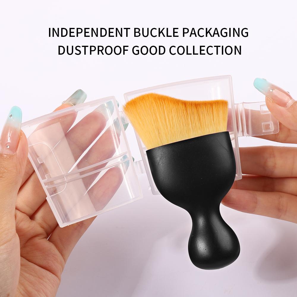 1Pcs Nail Art Brush Polish Makeup Brushes Manicure Accessories Remove Dust Brush Acrylic UV Gel Powder Cleaning Tool Beauty