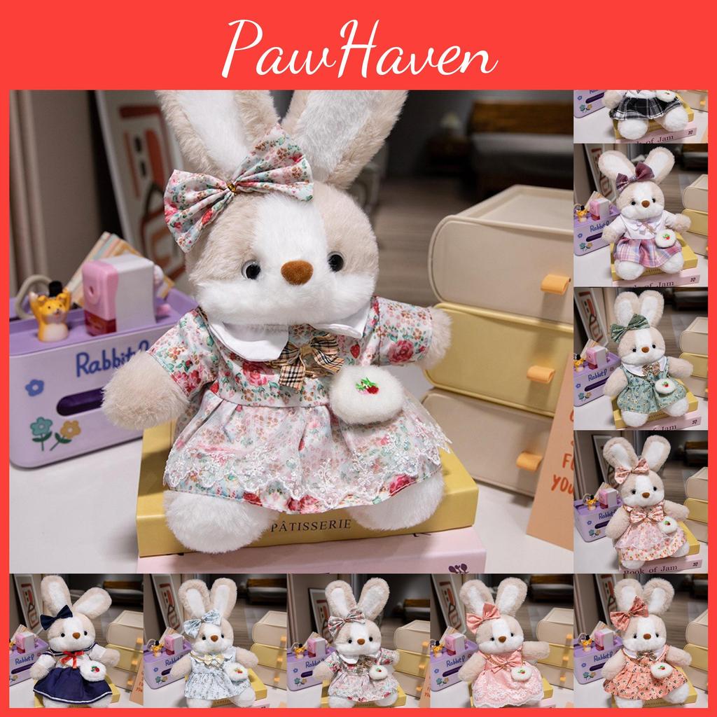 Skirt Flower Rabbit Plush Toy Wear Dress Bunny Doll Kid Birthday Decoration Gift