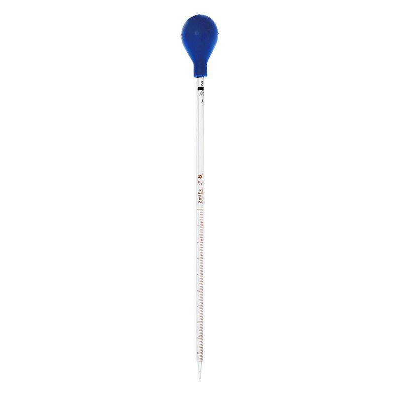 HUJIAO Glass Graduated Pipette with Rubber Cap