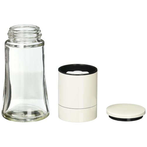 Pearl Metal Delicious Taste Ceramic Pepper & Salt Mill, White, C-894