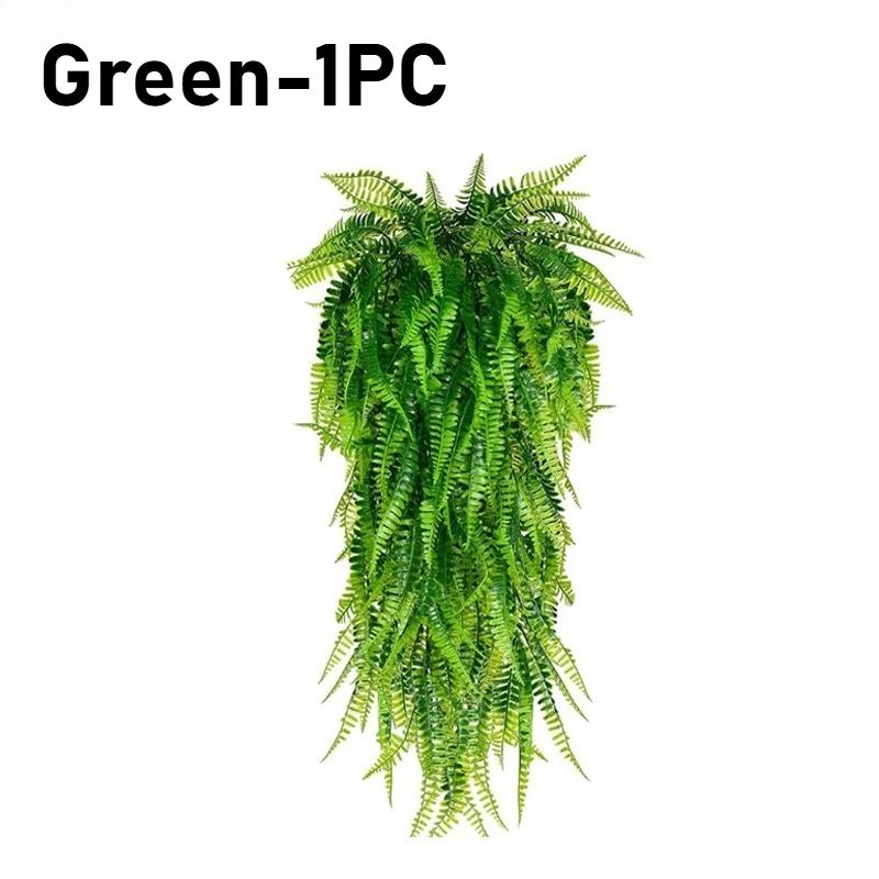 Persian Grass Simulation Wall Hanging Artificial Ferns Vine Plants Hanging Green Plants Indoor Ceiling Flower Vine Decoration