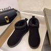 Snow boots women's winter 2025 new versatile winter shoes students cute velvet thickened warm outer wear cotton shoes
