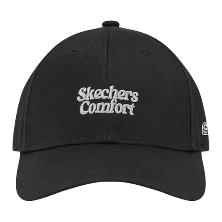 Skechers Sleek Embroidered Logo Design - Baseball Cap Unisex Hats Carbon-Black L125U069-0018 M