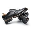 British Men's Leather Shoes Derbies Business Casual Shoes Brogue