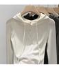 Stylish Slim-Fit Grey Half-Zip Hoodie for Women - 2025 Autumn/Winter Collection