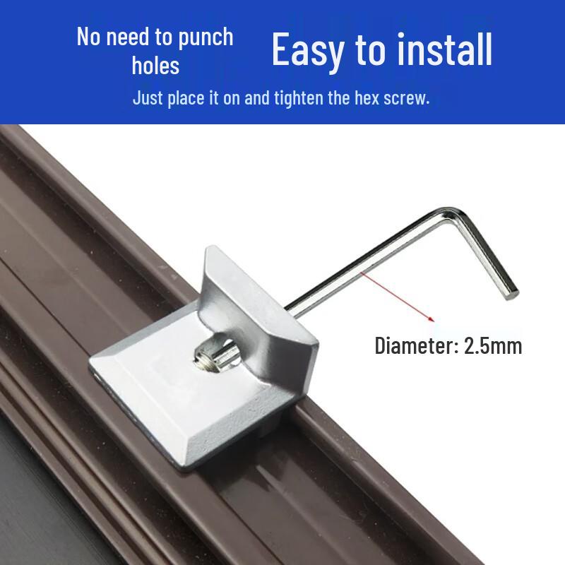 Adjustable Aluminum Multi-Point Window Lock