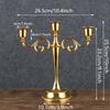 European Candle Holder, Romantic Gold Candle Stand, Exquisite Metal Home, Wedding Ceremony, Banquet Decoration, Ornament