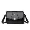 New Fashi Brand Women's Leather Crossbody Bags Small Shoulder Handbag Casual Flap Purse for Girls Ladies Daily Use Lightweight