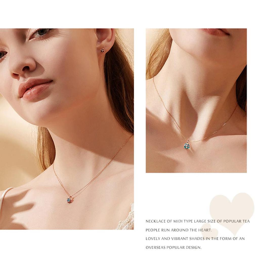 FANCIME Diamond Necklace for 18K Pink and Natural Stone Crown November with Silver Perfect for and Gift Wrapping Included Women, Gold, Topaz, Pendant,