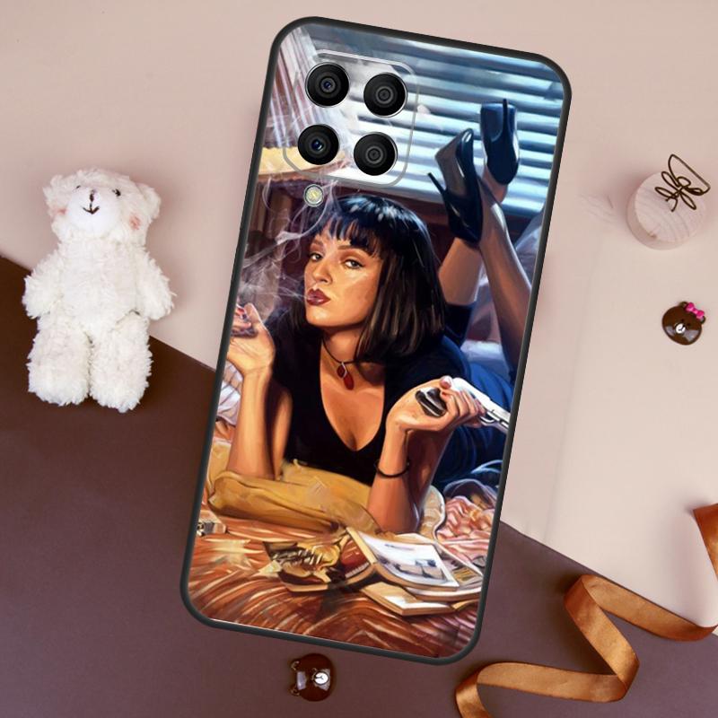 Mia Pulp Fiction Case For Samsung Galaxy M06 M53 M13 M31 M11 M35 M55 M15 M56 M36 M16 M12 M32 M52 M14 M34 M54