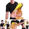 Mens Premium Neoprene Sauna Tshirt For Body Shaping Waist Reduction And Enhanced Comfort