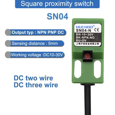 Proximity Switch Metal Limit SN04 Sensor Square Waterproof NPN PNP NO NC DC Three Wires 10-30V AC Two Wires 90-250V
