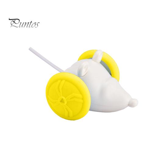 

Интерактивные игрушки для кошек, живущих в помещении, электрическая автоматическая игрушка-мышь со светящимся хвостом, игрушка для преследования кошек с дистанционным управлением жёлтый