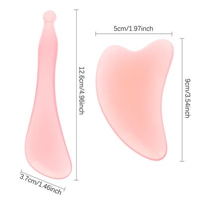 1/2Pcs Gua Sha Facial Massager Resin Roller Beauty Health Shaving Chin Lift Eye Relaxation Spa Massage Tool