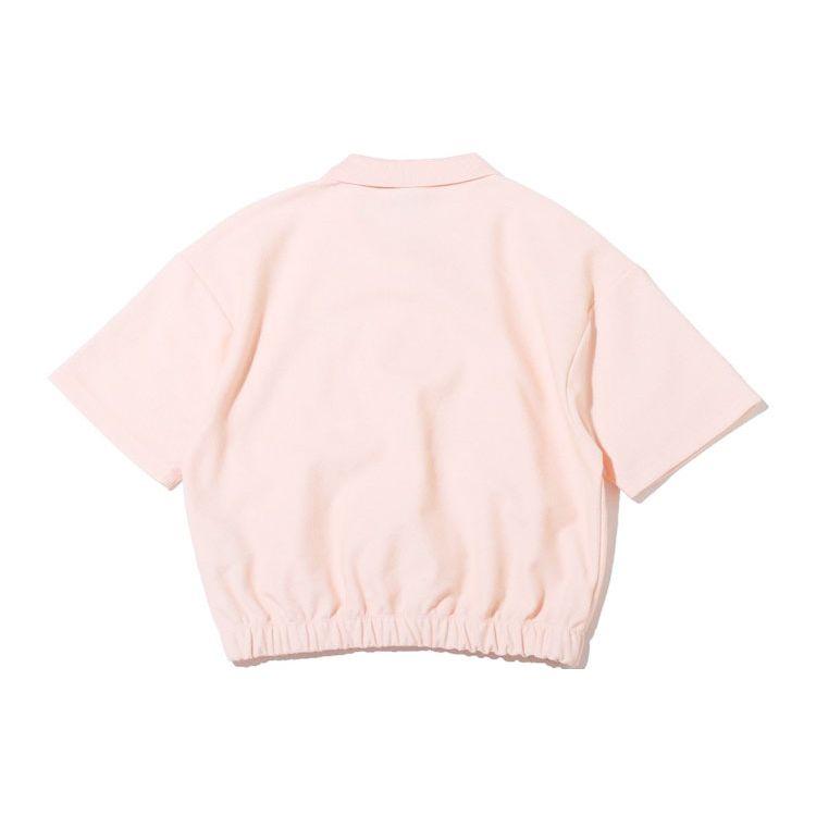 Nike Air Pique Solid Color Casual Short Sleeve Polo Shirt Women Tops Pink DM6465-610