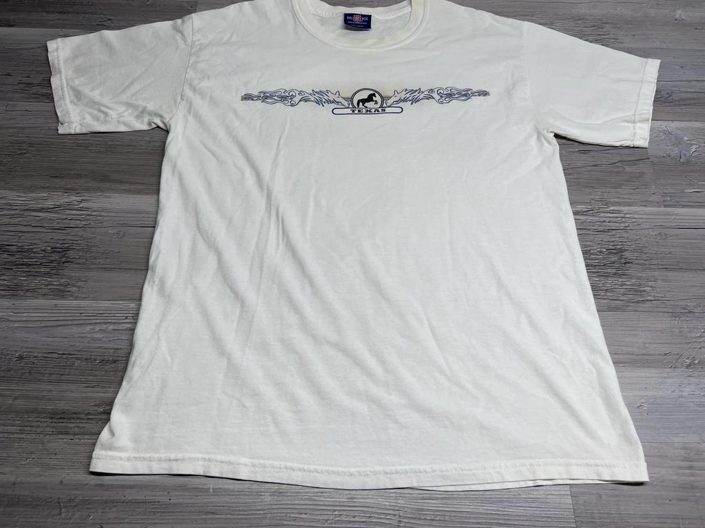 Vintage Wildpferde T-Shirt Texas Souvenir Tee Doppelseitig Hengste Grafik XL