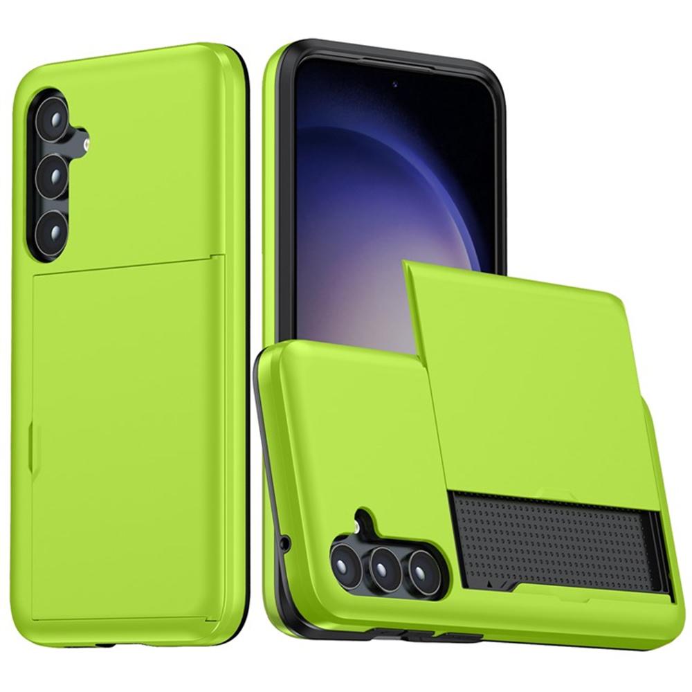 

AMORUS For Samsung Galaxy A55 5G Case with Sliding Card Holder PC TPU Phone Back Cover B