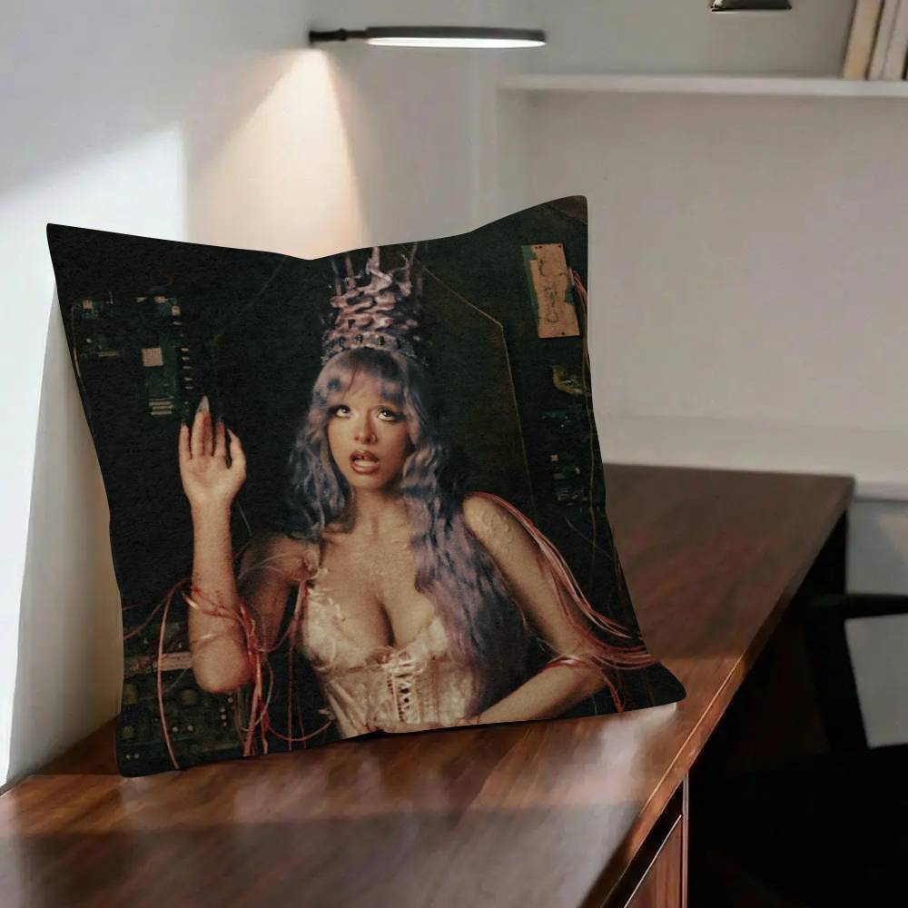 HADES SACRIFICE Melanie Martinez Reflective Cushion Cover Car Throw Pillow Case For Sofa Car Christmas Gift 40x40cm 45x45cm
