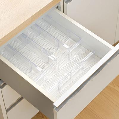Nuevo Organizador Telescópico Multiusos para Cajones, Caja Divisoria Ajustable para Cajones, Caja para Ropa Interior, Caja Transparente para Dividir Vajilla