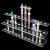 Acrylic Pen Display Stand 24 Slots 1.5cm Clear Pen Stand Display 2 Tier Acrylic Pen Holder Stand for Beadable Pen Pencil
