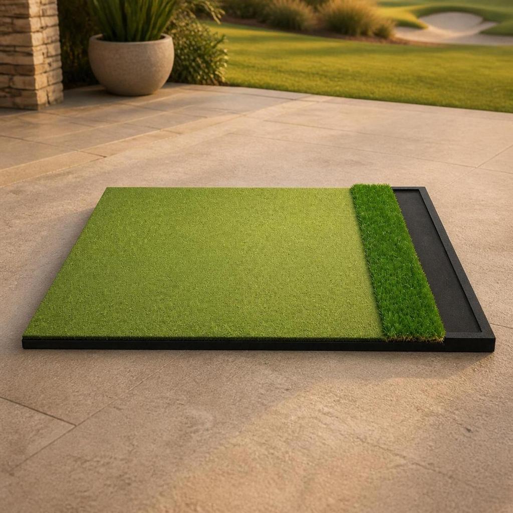 Golf Hitting Mat Foam-Backed Practice Indoor for Golfers, Beginners,