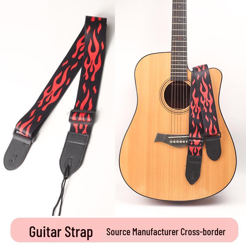 Guitar Strap for Folk, Electric, and Bass Guitars - Classic Model for Boys & Girls