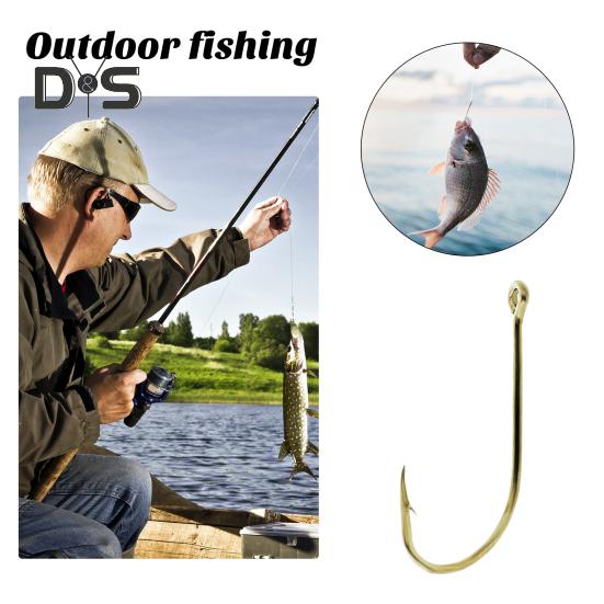 100 buc/cutie cârlig de pescuit din metal numărul 3 până la 12 cârlig de pescuit cu ghimpat, apă dulce, apă sărată, păstrăv, accesorii de pescuit cu ghimpat