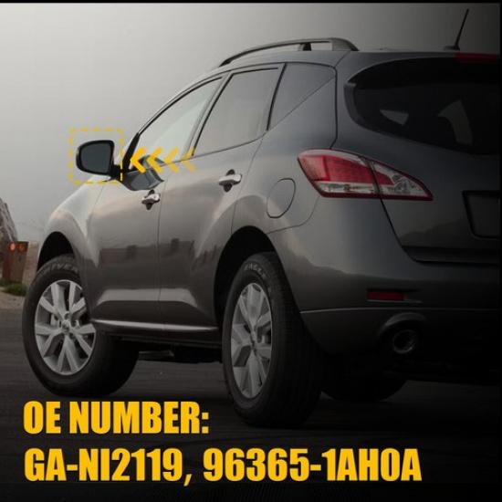 GA‑NI2119 Right Mirror Heated Power Clear Glass Fit Murano Nissan USA 2009-2014