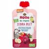 Rote-Bete-Mousse in der Tube Zebra (Äpfel, Bananen, Rote Bete) Zuckerfrei Bio 100g Holle