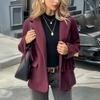 Elegant Retro Long-sleeved Jacket for Women 2025 Autumn and Winter