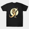 Men Black Print T-shirt Spaceballs Alien Funny No-Cut Transfer Paper Print Cotton Tshirt