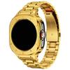 Custodia protettiva integrale in metallo e cinturino in acciaio inossidabile Business Band per Samsung Galaxy Watch Ultra 47mm 2025 Braccialetti