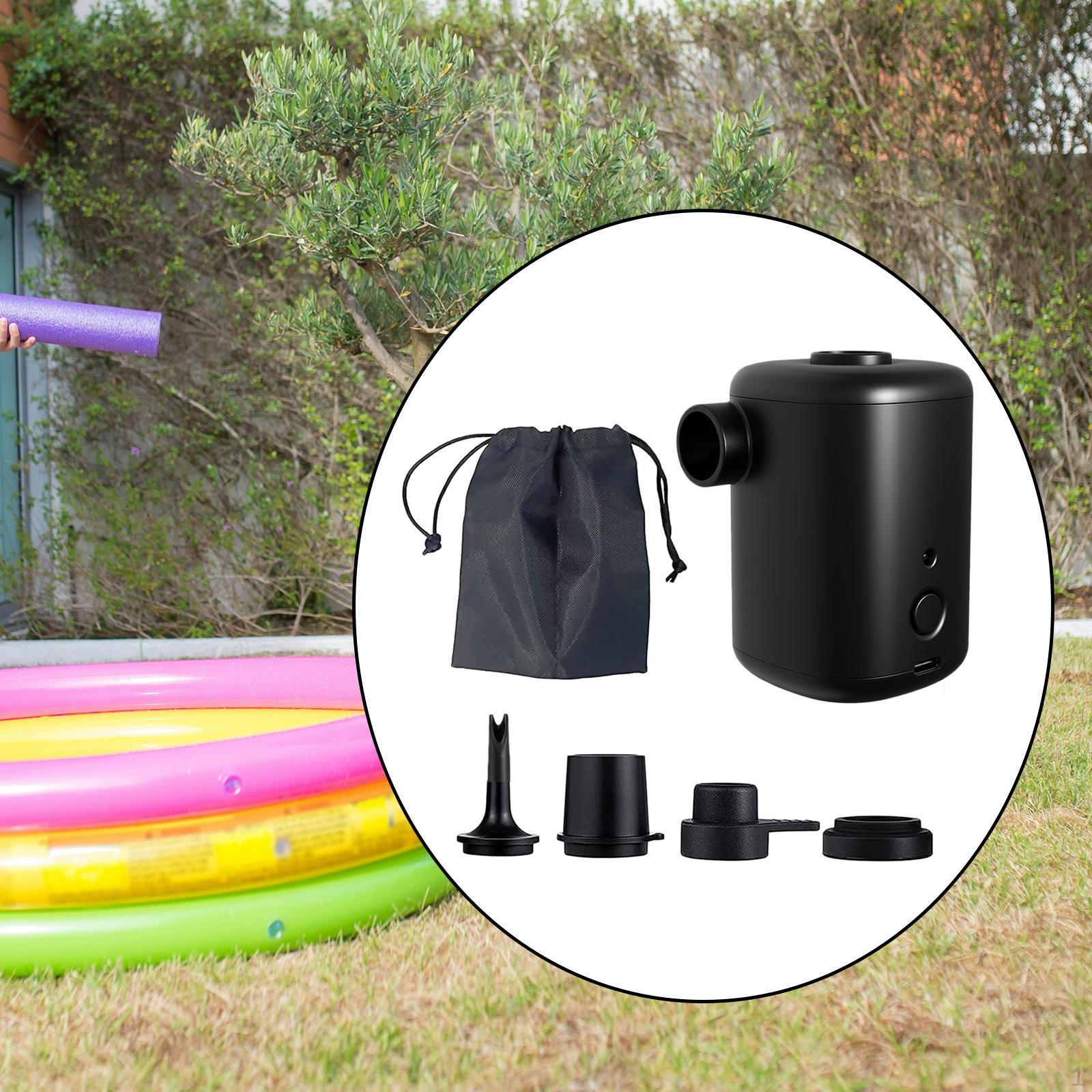 

Электрический воздушный насос для бытового надувания Надувать и сдувать чёрный