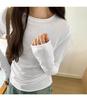 2025 New Slimming Round Neck Long-Sleeve Top for Women
