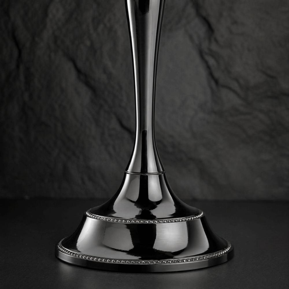 Metal Antique Metal Candle Holder Black Classic Indoor Ornament Hotel Indoor Layout