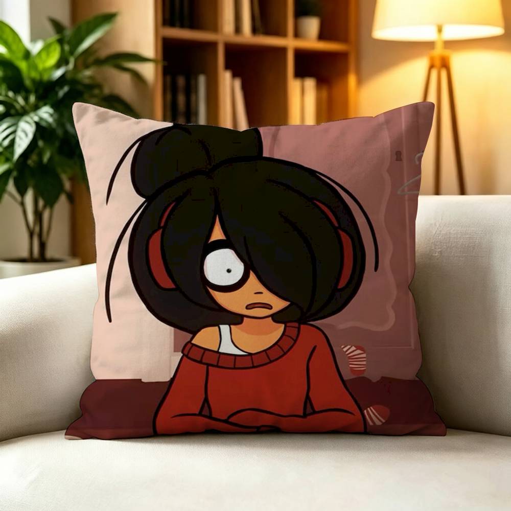 For Maya Mymy Coco O-Ongezellig Square Pillow Case Multi Sizes For Car Home Bedroom Decor Custom Valentine Gifts