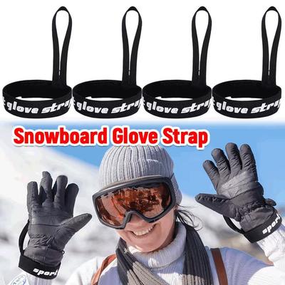 1 Paar Handschuh-Handgelenkband Anti-Verlust Handschuh Sicherheitsband Elastischer Skihandschuh Leinenhalter für Camping Skifahren Outdoor-Aktivitäten