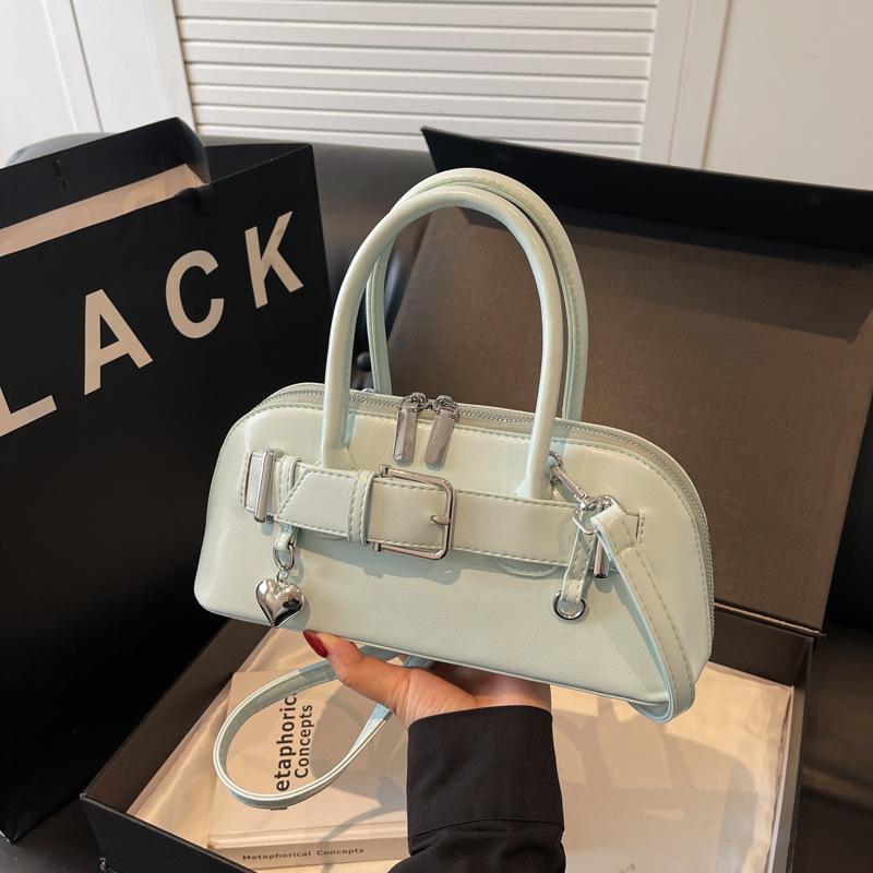 

Премиальная сумка-тоут женская большой вместимости 2025 новая весна-лето нишевый дизайн сумка-мессенджер повседневная сумка-ракушка синий