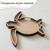 1 pc Wooden Retro style Storage Box in The Shape of A Turtle. Wooden Craft Personalized Creative Wooden Desktop Display Stand