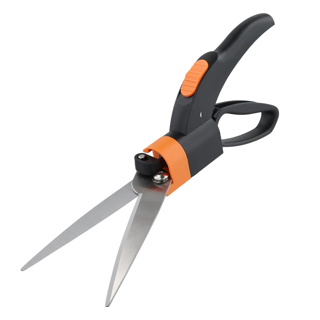 Gardening Grass Scissors Ultra-Sharp Grass Shears with 360 Degree Steel Handheld Lawn Scissors Multifunction Gardening Shears