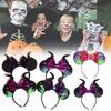 Adorable Halloween Themed Mickey Ghost Headband With Cute Bow For Kids Parties