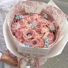 Retro Wrapping Paper Romantic Flower Wrapping Paper Kraft Gift Paper Florist Bouquet Packaging Material For Gift Wrapping Pack
