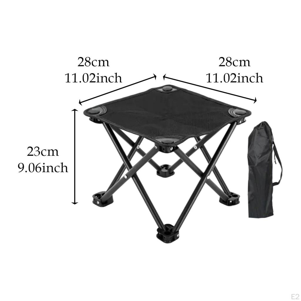 Campinghocker, kompakte Fußstütze mit Tragetasche für Wandern, Rucksackreisen, Reisen, Terrasse