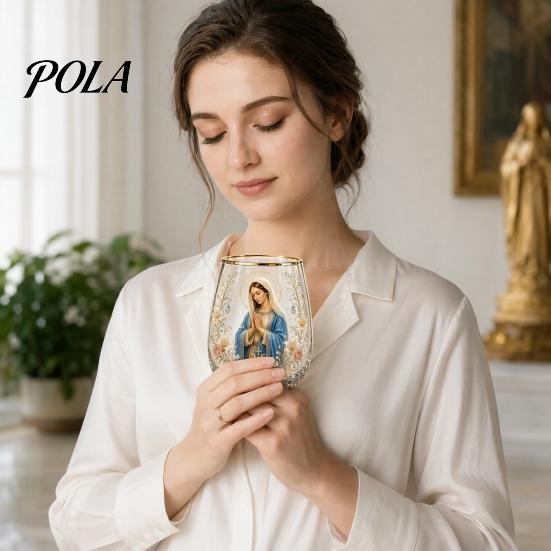 High-quality Glassware Faith Glass Cup, Lead-Free Transparent Mug, with Religious Themed Cup Gold Electroplated Edges, Stylish Christian Detailed